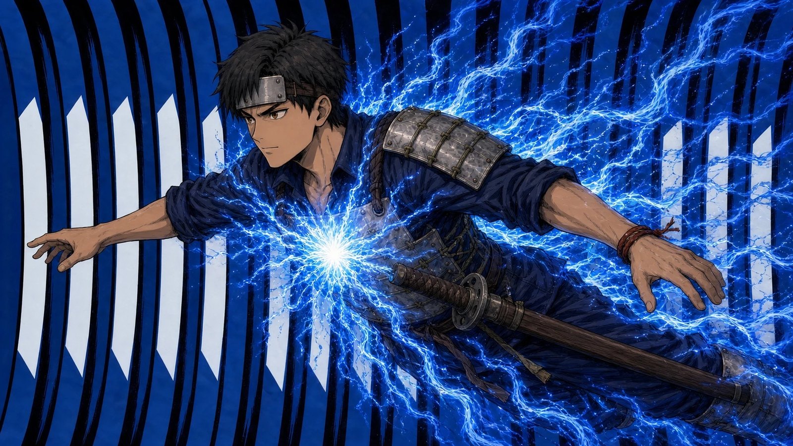 Ao flying, ki breaking from his chest
