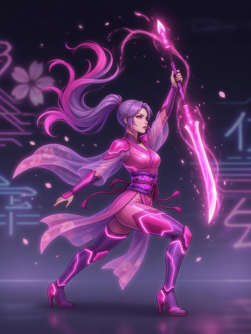 Sakura petal flourish